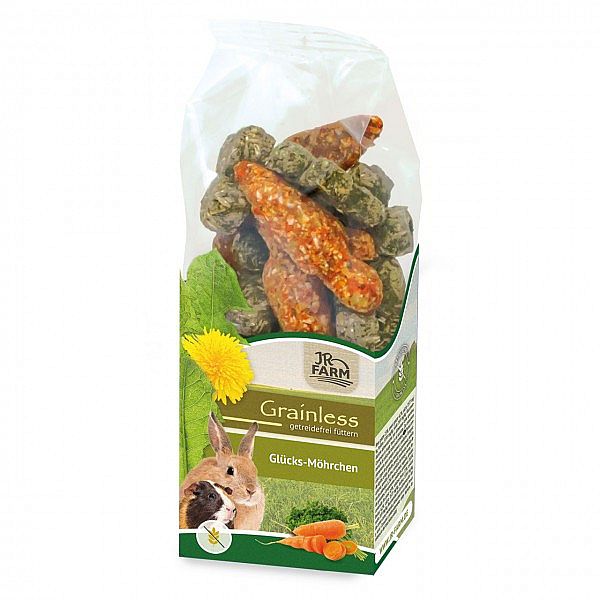 JR Grainless štvorlísky, mrkvičky 125g