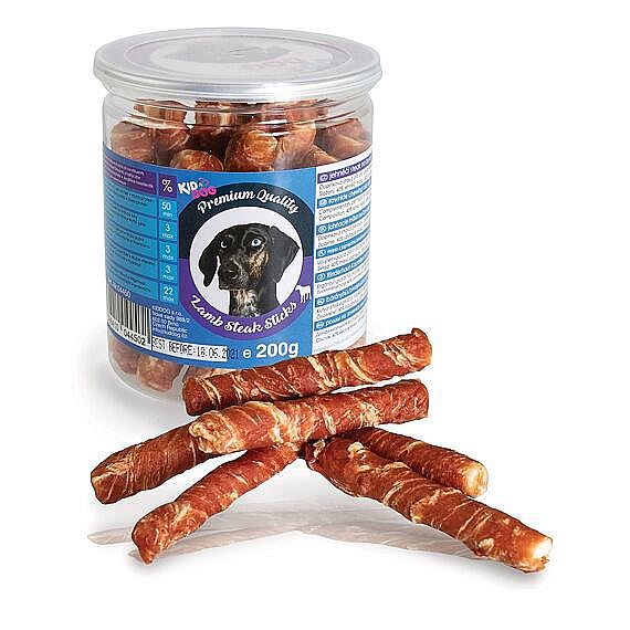 KD Jahňací steak na byvolej tyčinke 200g DÓZA - PREMIUM QUALITY