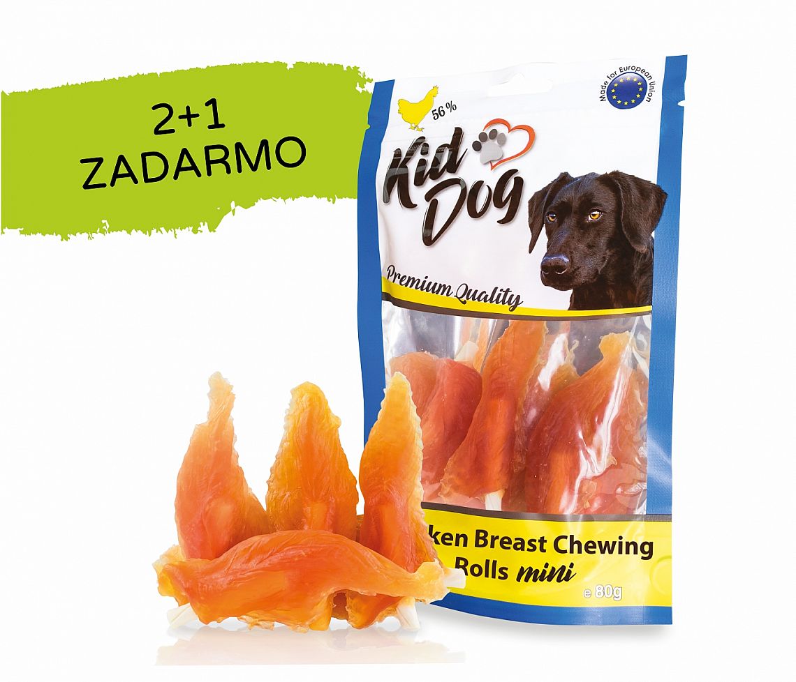 KD kuracie prsia na byvolej tyčinke mini 80g, 9cm