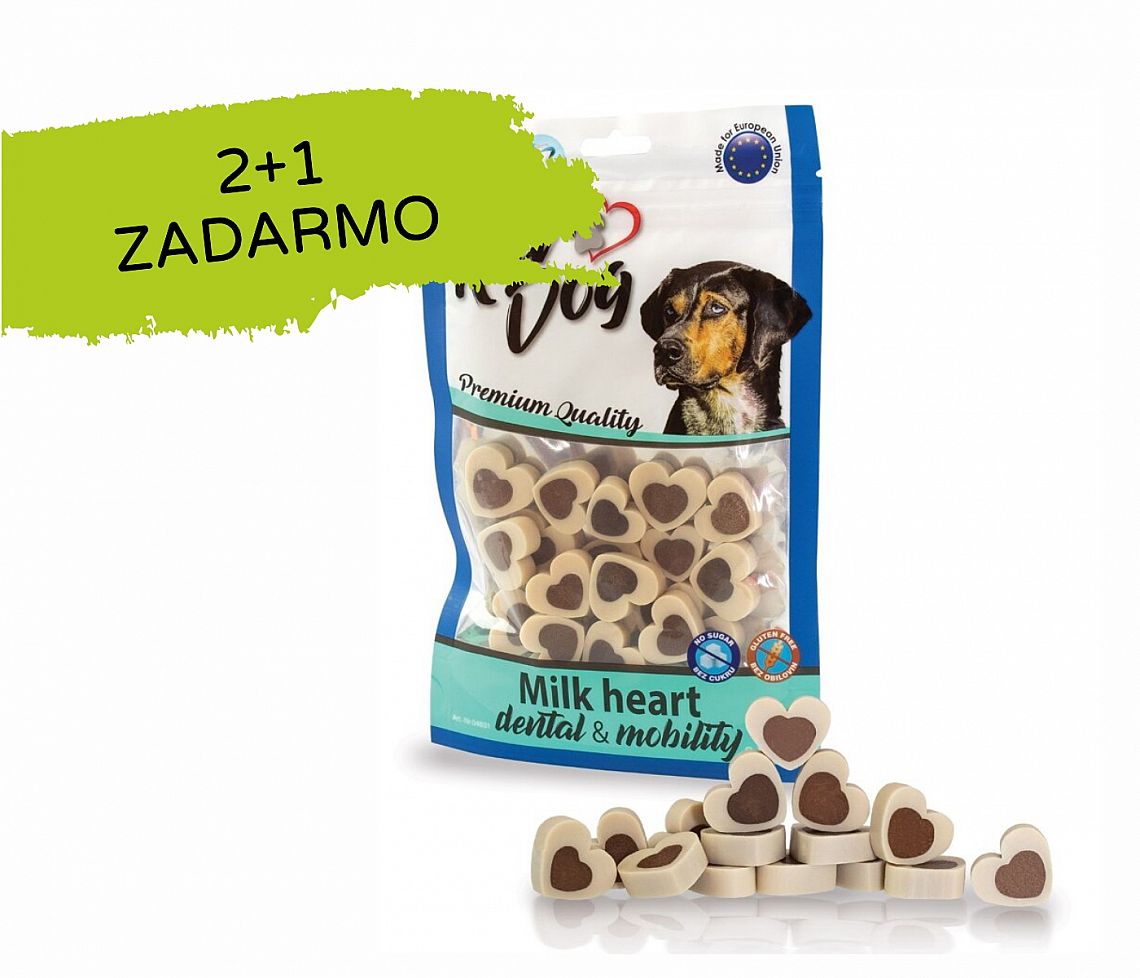 KD Dentálne mliečne srdiečka 80g