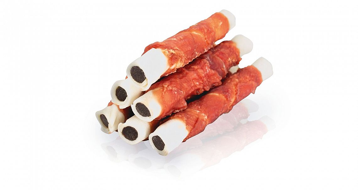 KD BUFFET kačacie prsia na byvolej tyčinke 17cm/60g, plnenej hovädzím mäsom [50ks]