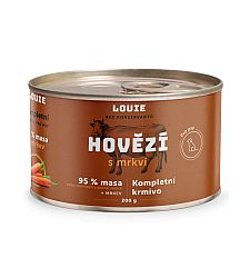 Konzerva LOUIE hovädzie s mrkvou 200g pre psov
